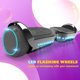 thumbnail image 3 of HOVERSTAR Hoverboard Patineta Electrica Nueva Versión-LBW17, Colores metálicos Dos Llantas Scooter de Autobalance con Bocina Bluetooth para Escuchar Musica y luz LED en Las Llantas HOVERSTAR  LBW17, 3 of 6