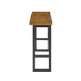 thumbnail image 3 of Powell Samuel Bar Height Wood and Metal Indoor Console Table, Dark Gunmetal/Brown, 3 of 12