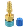thumbnail image 1 of R1234YF a R-134A AC Carga  para MANguera Adaptador Conector Dorado Tono, 1 of 1