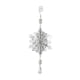 thumbnail image 1 of Adorno colgante para árbol de Navidad, decoración navideña, colgante decorativo. Copo de nieve plateado, 1 of 8