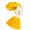 Yellow, variant on Gbsyewxs Girls Outfits Crew Neck Strappy Letter Print Vest With Short Sleeve Coat And Shorts Set Casual 3 Piece Summer Girls Clothes Set Yellow Size 4-5 Years