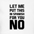 thumbnail image 3 of CafePress - Spanish No - Women's Light Pajamas, 3 of 4