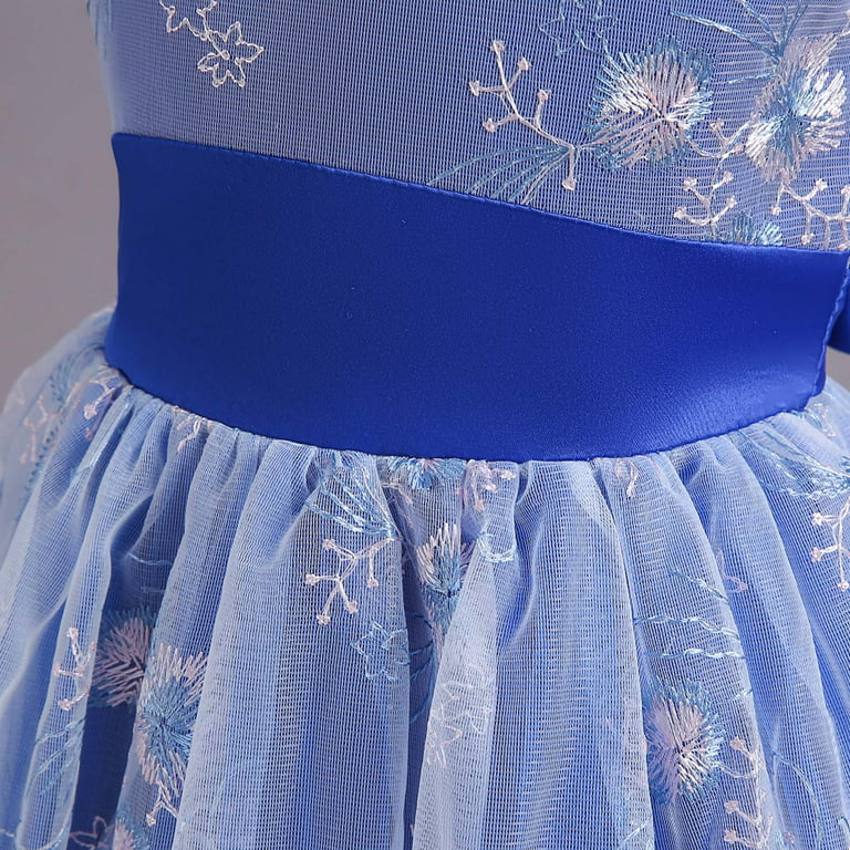 Taqqpue Kids Dress Girls Sleeveless Princess Dress Bow Tie Lace Flowers  Mesh Dress Tufted Dress Pageant Birthday Party Outfits Wedding Formal Dance  Evening Maxi Gown Princess Dress 