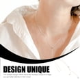 thumbnail image 2 of Collier pour Femmes Collier Lariat Collier Ajustable pour Filles Collier de Perles à la Mode Bijoux, 2 of 8