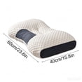 thumbnail image 2 of Memory Foam Neck Pillow Queen Size Cooling Cervical Pillow, Ergonomic Bed Pillow for Side Back and Stomach Sleepers with Adjustable Loft,A, 2 of 8