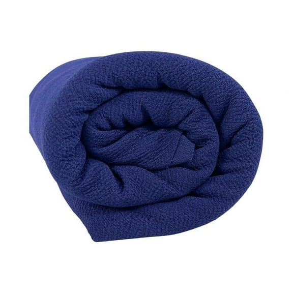 FabricLA Double Knit Liverpool Spandex Stretch Fabric Navy - 1 Yard