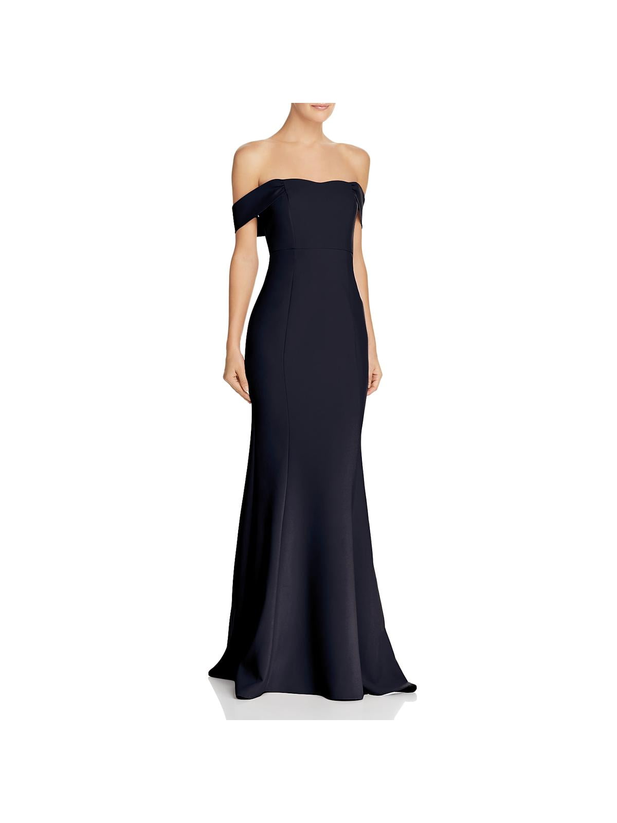 FACE N FACE Womens Long Scoop Neck Strapless Mermaid Evening Dress