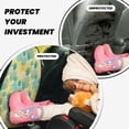 thumbnail image 4 of Kdxio Pineapples1 Print 2 Pack Car Kick Mat Seat Cover Back Protector Mat with Pockets for Organizer Backseat Protector and Storage Anti Kick Pad for Vehicles, 4 of 9