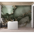 thumbnail image 4 of Surface Background Wallpaper Wall Mural - Green Gold Watercolor Inspiration, 4 of 5