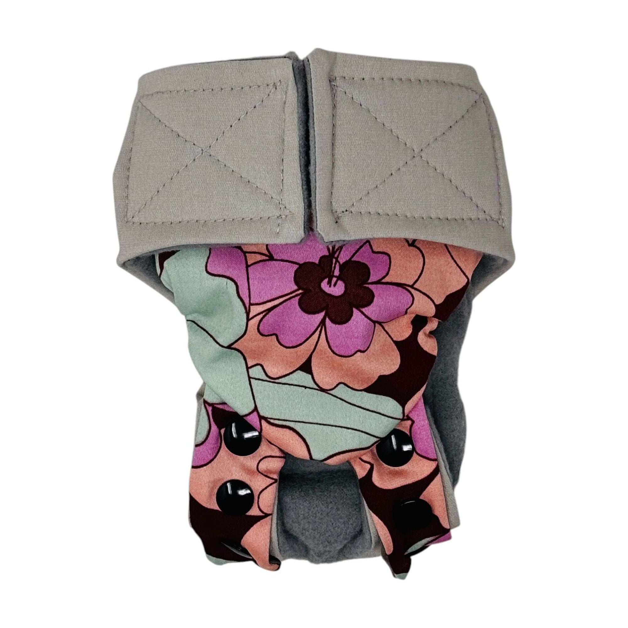 Barkertime Boho Blossom Cat Diaper Snappy
