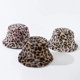 thumbnail image 5 of Women's Leopard Print Faux Fur Bucket Hat Fluffy Winter Warmer Plush Fisherman, 5 of 5