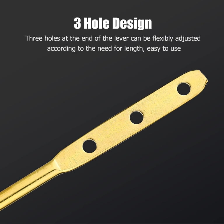 Toilet Flush Handle Replacement Kit – Universal Side Mount, Chrome Finish, Fits TOTO & Kohler Tanks, Adjustable Length