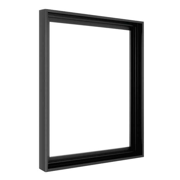 MCS Deep Floating Canvas Frame, Art Frames for Canvas Paintings with Adhesive Fasteners and Hanging Hardware, 16 x 20 Inch Black Finish