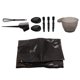 thumbnail image 3 of Kit De Teñido Del Cabello, Juego De Coloración Del Cabello Sin Deformación Operación Simple ABS De Silicona De Dureza Fuerte Para Salón ZAQW Hair Coloring Tool, 3 of 8
