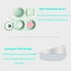 thumbnail image 4 of Comedero para Mascotas, Cuencos Dobles 2 en 1 con Botella para Beber Automática, Diseño Inclinado y Giratorio para Perros y Gatos, Sin BPA y Fácil de Limpiar-Blanco, 4 of 4