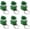 A-6PC-Green, variant on Keyboard Fidget Toy Ball Theme Keyboard Clicker Fidget for Stress Relief, Calm Anxiety Finger Clicker Toys, Keyboard Keychain Decompression Button Sensory Toy for Adults Gifts