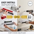 thumbnail image 3 of Under Cabinet Toilet Paper Towel Holder, Heavy Duty Stainless Steel Wall Mount Rack, Fits Jumbo Rolls, Adhesive or Screw Installation, Silver, 3 of 14