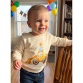 thumbnail image 4 of RUINIXCW Toddler Boy Birthday Sweatshirt Cute Excavator Print Long Sleeve Pullover, 4 of 9