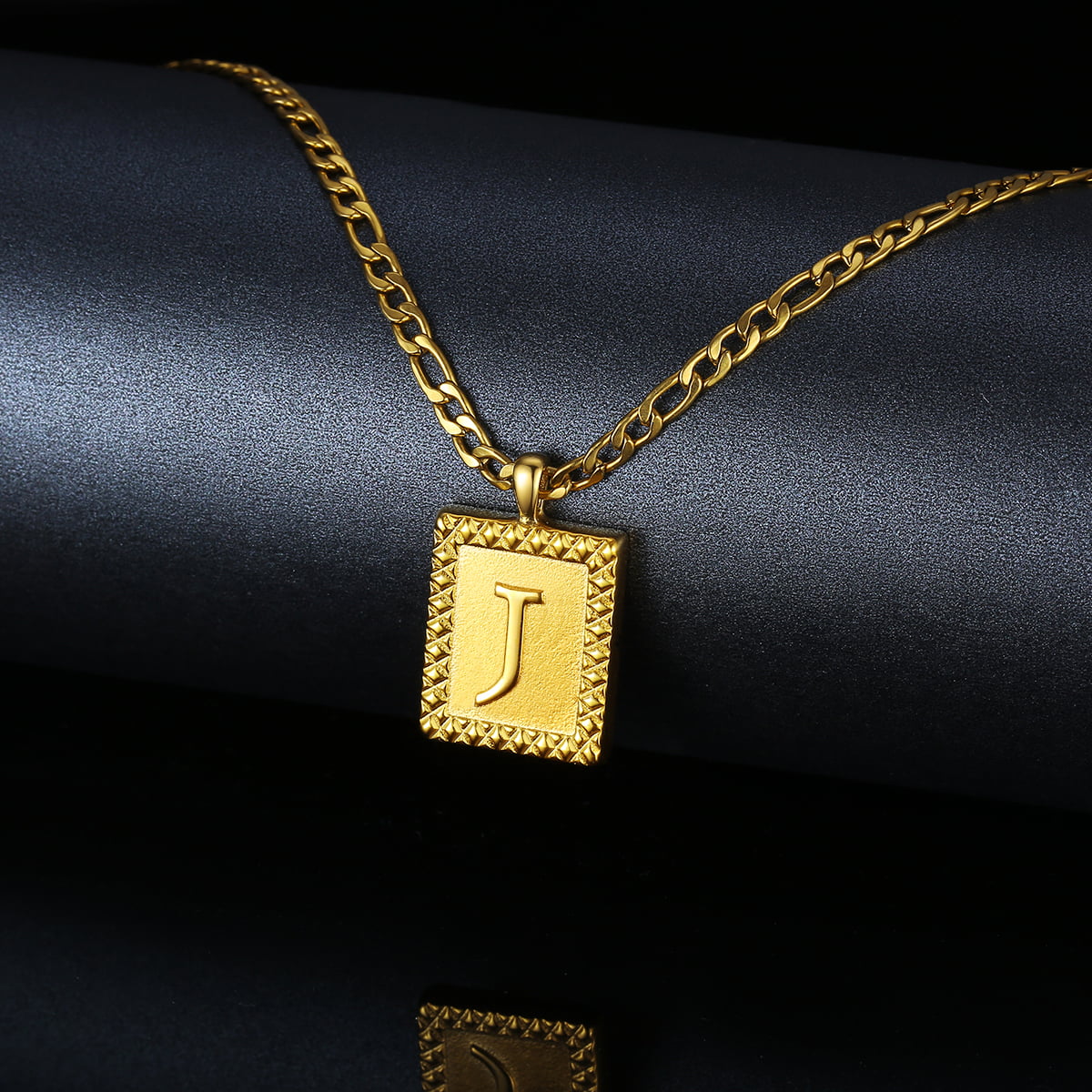 Tiny Square Letter Initial Necklace for women (Free shipping) | Simply Bo