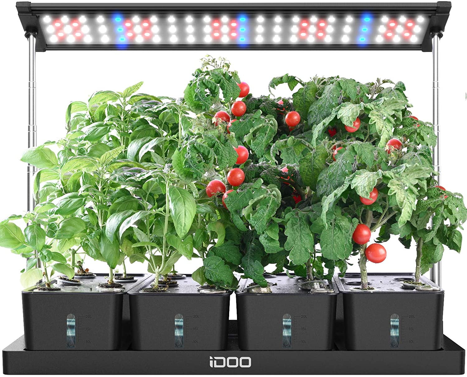 iDOO 20 Pods Hydroponics Growing System, Indoor Herb Garden Starter Kit ...