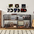 thumbnail image 6 of YOCWO Expandable Record Player Stand, L Shape and I Shape Record Shelf, Vinyl Record Stand Storage Holds 300~450 Albums, 6 of 9