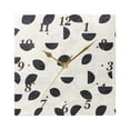 thumbnail image 5 of Black Geometric Pattern Wall Clock Square Clock Decoration Creative Clock Dual Use Black Pointer 7.78in, 5 of 10