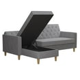 CosmoLiving by Cosmopolitan Liberty Reversible Sectional/Futon with