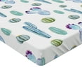 thumbnail image 2 of Ambesonne Mexican Fitted Sheet, Botanic Desert Flowers, Queen Size, Blue, 2 of 3