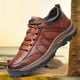 thumbnail image 4 of Otoño Nuevos Zapatos Hombre para Hombres Zapatos Cómodos para Ancianos Suela Suave Invierno [Con Video] [ZMP Low Top] (Marrón 41), 4 of 6