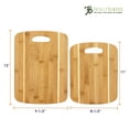 thumbnail image 6 of Totally Bamboo 2-Piece Cutting Board Set; 2 Assorted Sizes of Bamboo Wood Cutting Boards for Kitchen, 6 of 6