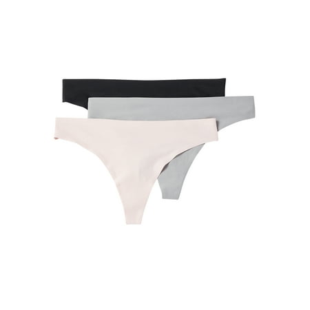 

Layer 8 Women s Bonded Edge Thong Panties 3-Pack