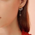 thumbnail image 3 of Pendientes de borla de estrella y luna de aguja de plata S925 para mujer, exquisita y romántica, joyería de moda, regalo de fiesta, venta al por mayor, nueva tendencia, 3 of 4