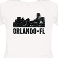 thumbnail image 4 of Inktastic Orlando Skyline with Grunge Boys or Girls Long Sleeve Baby Bodysuit, 4 of 5