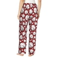 thumbnail image 3 of Goofa Cute Baseball Printed Soft Pajama Pants for Women, Wide Leg Comfy Casual Lounge Yoga Pants-, 3 of 9