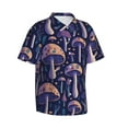 thumbnail image 2 of Easygdp Floral Hippie Mushrooms Men's Hawaiian Shirts Print Lapel Short Sleeve for Beach, vacation, party, casual occasions - X-Large, 2 of 9