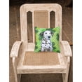 thumbnail image 2 of Carolines Treasures BB9882PW1818 Dalmatian Puppy St Patricks Fabric Decorative Pillow  18H x18W multicolor, 2 of 2