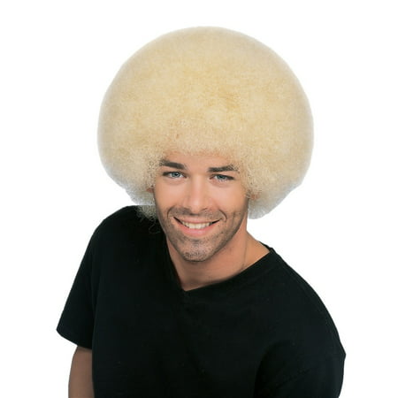 Big Blonde Afro Wig Adult Costume Accessory