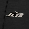 thumbnail image 2 of Men's Antigua Heather Black New York Jets Spikes Raglan Quarter-Zip Hoodie, 2 of 2