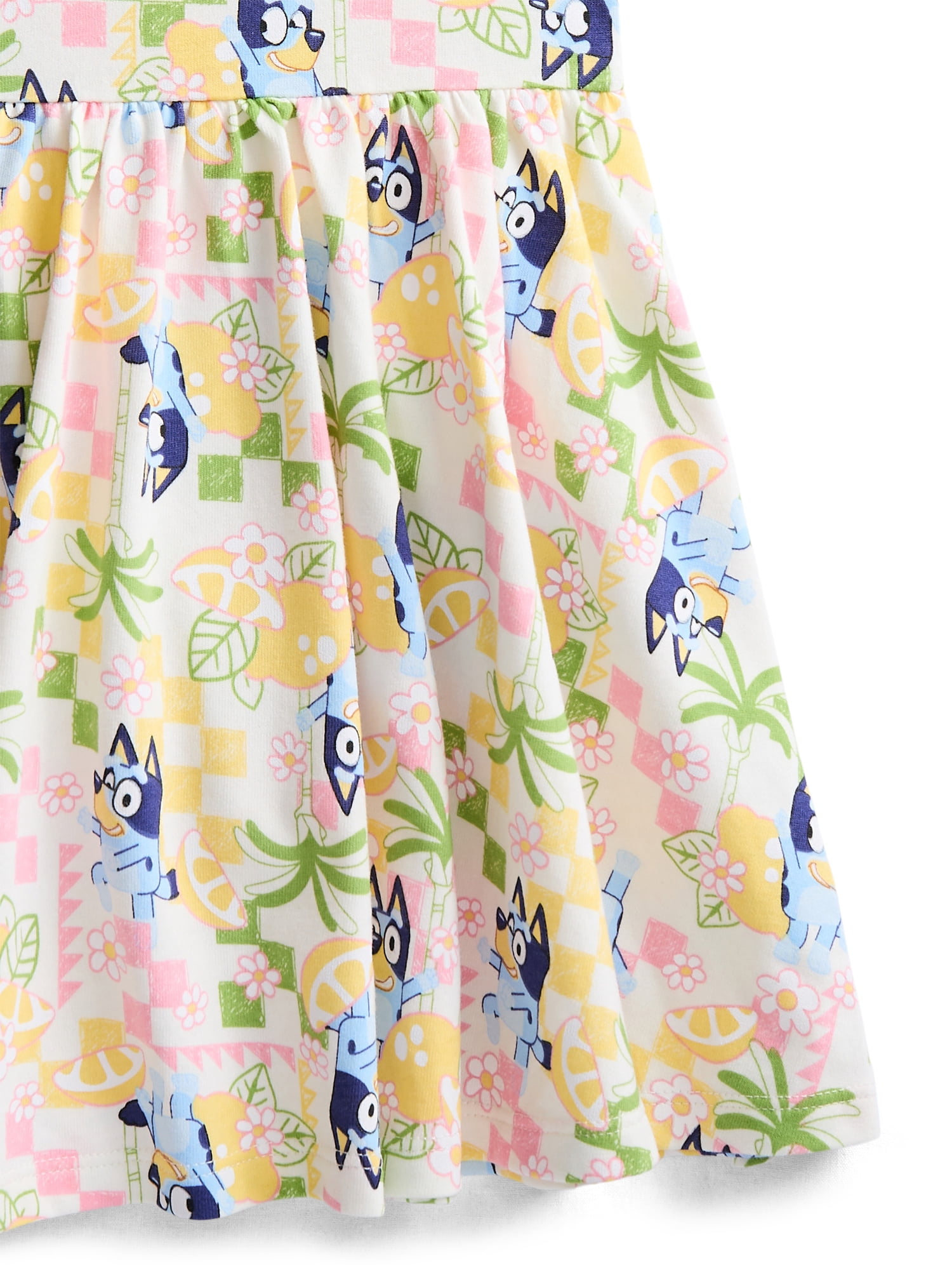 Bluey Toddler Girls Allover Print Graphic Tank Dress, Sizes 12M-5T