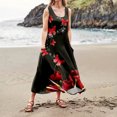 thumbnail image 3 of WILLBEST Vestidos Casuales para Mujer Verano Vestido Casual sin Mangas de Verano para Mujer Vestido de Vacaciones de Playa con Bolsillos Estampados Coloridos Mediana​​, 3 of 3