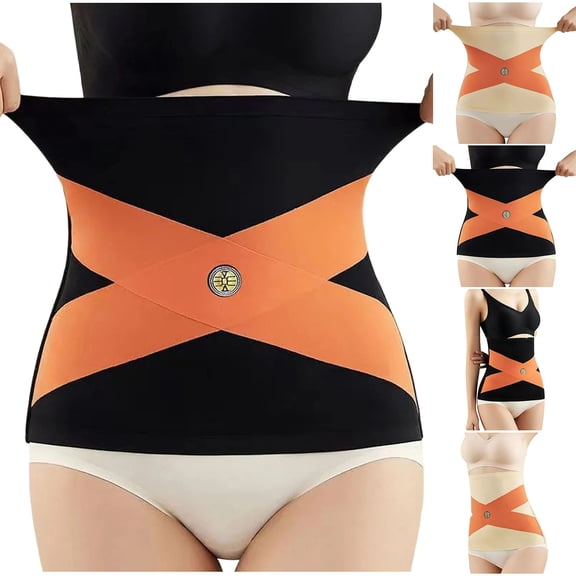 Waist Trainer Shapewear For Women, Tummy Control Postpartum Waist Cincher, Seamless No Roll Faja Belly Band Body Shaper