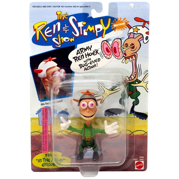 NickToons Ren & Stimpy Army Ren Hoek Action Figure [with BugEyed
