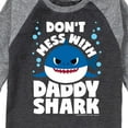 thumbnail image 3 of Baby Shark - Don't Mess With Dadday Shark - Toddler And Youth Raglan Graphic T-Shirt, 3 of 5