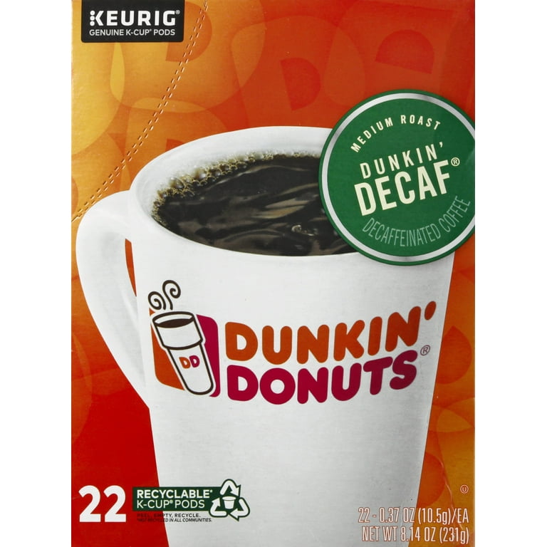 K-Cup Pods, Dunkin' Decaf, 22/Box K-Cup Pods, Dunkin' Decaf, 22/Box