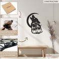 thumbnail image 5 of Violaura Wolf Metal Wall Art - Easy to Install Hanging Perfect for Home, Living Room Decor (12.0" x 9.6"), 5 of 8