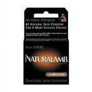 Naturalamb Lubricated Luxury Condom Natural Skin Intimacy Latex Free 3ct
