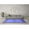 thumbnail image 3 of Ahgly Company Machine Washable Indoor Rectangle Oriental Blue Traditional Area Rugs, 5' x 8', 3 of 4