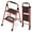 Red, variant on KINGRACK 3 Step Ladder for Adults, Folding Step Stool with Anti-Slip Pedal, Lightweight Portable Ladders for Home, Workplace, 330lbs Capacity
