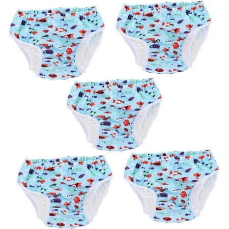 

WCX 5pcs Toddler Swim Diapers Swim Diaper Size 5 Swim Wear Newborn Boys Swim Suits Kids Swimsuits Reusable Swim Diapers Reusable Diapers Baby Swimsuit Boy Nylon Washable Training Pants-0614