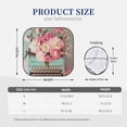 thumbnail image 3 of Fotbe Vintage Typewriter Floral 2-Piece Car Windshield Sun Shade | Sun Blocker for Car Windshield | Foldable Automotive Interior Accessories for Sun Protection-Small, 3 of 6